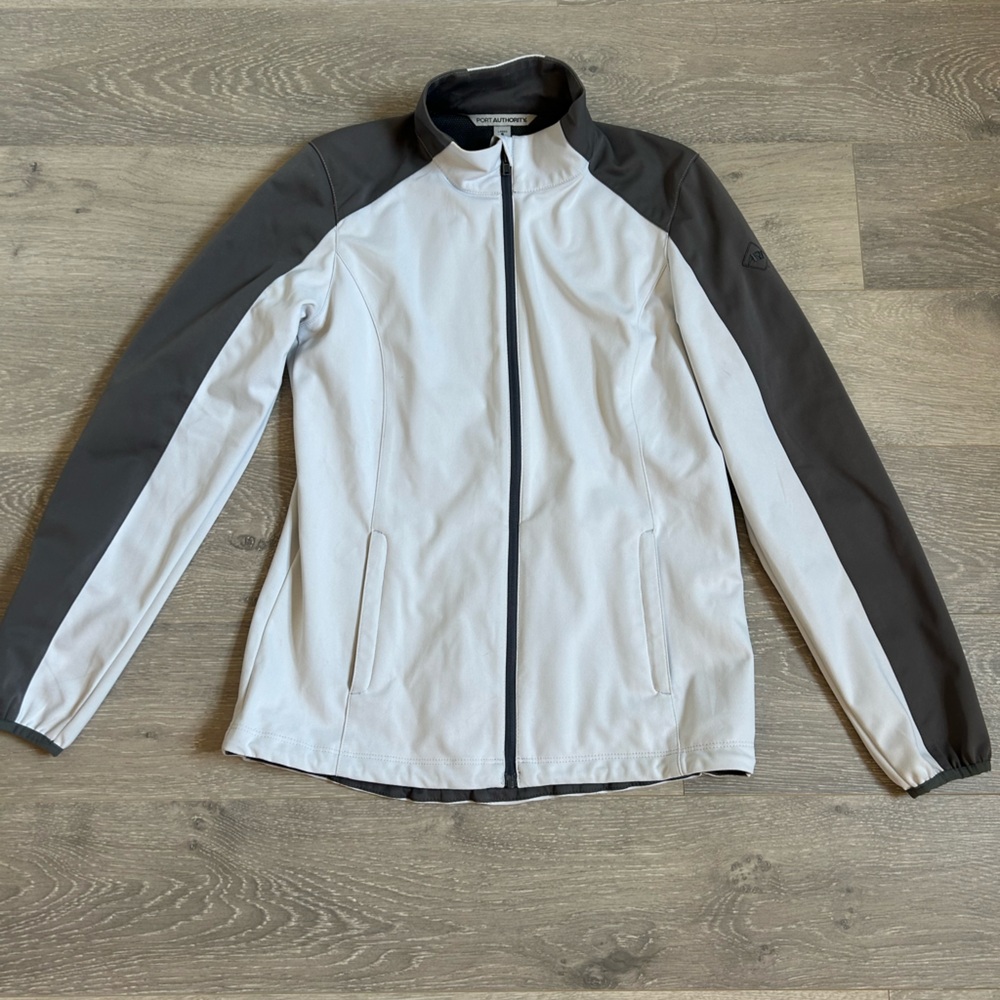 Port Authority Gray and White Jacket